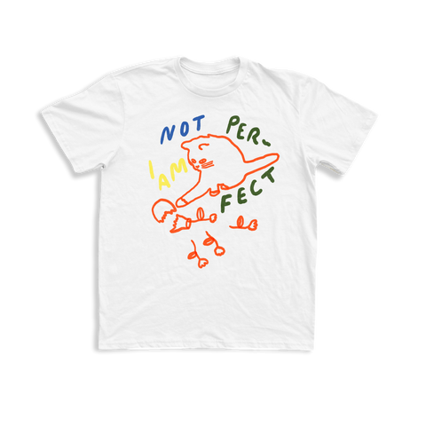 I Am Not Perfect Unisex Tee - White (8527750103261)