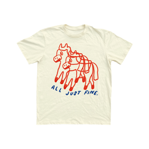 All Just Fine Unisex Tee - Cream (8718779744477)