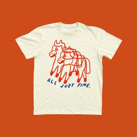 All Just Fine Unisex Tee - Cream (8718779744477)