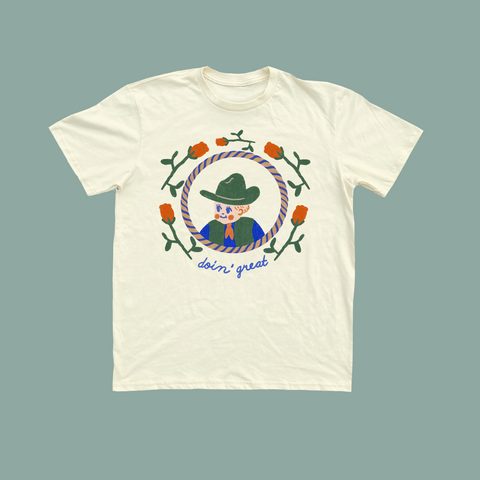 Carefree Ranger Unisex Tee - Cream