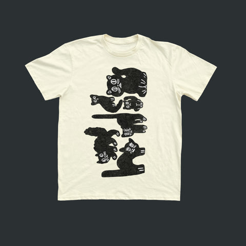 Black Cats Unisex Tee - Cream (8785453711581)