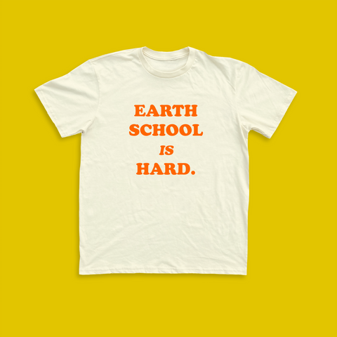 Earth School Unisex Tee Cream PREORDER