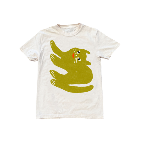 Odin The Cat Tee #2 - Cream (8362148036829)