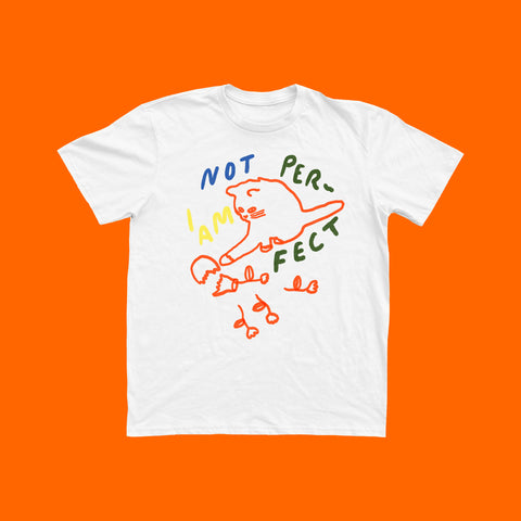 I Am Not Perfect Unisex Tee - White (8527750103261)