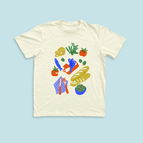 Picnic Tee Unisex Cream PREORDER