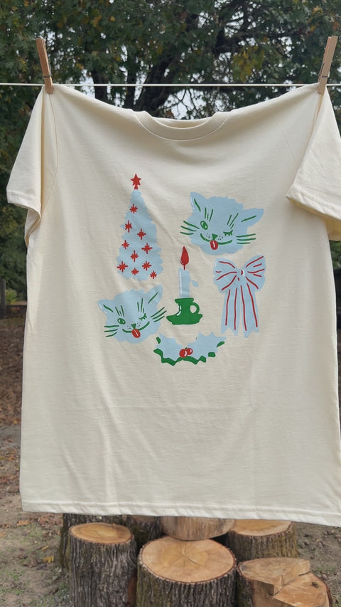 Seasons Greetings Unisex Tee - Cream