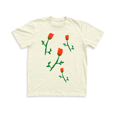 Roses Unisex Tee - Cream PREORDER