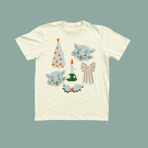 Seasons Greetings Unisex Tee - Cream