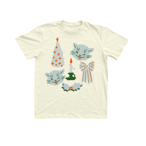 Seasons Greetings Unisex Tee - Cream