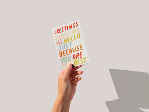 You Are The Best Greeting Card (7993588121821)