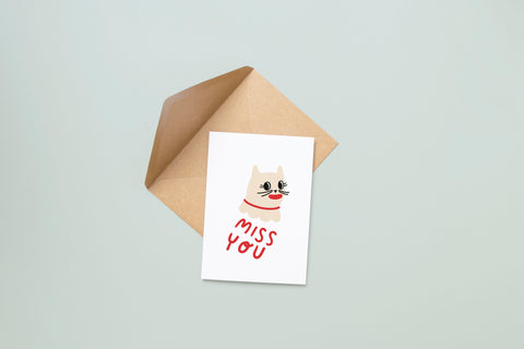 Miss You Greeting Card (7993588777181)