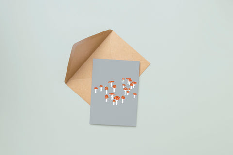 Mushroom Greeting Card (7993591431389)