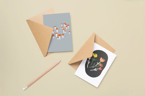 Mushroom Greeting Card (7993591431389)